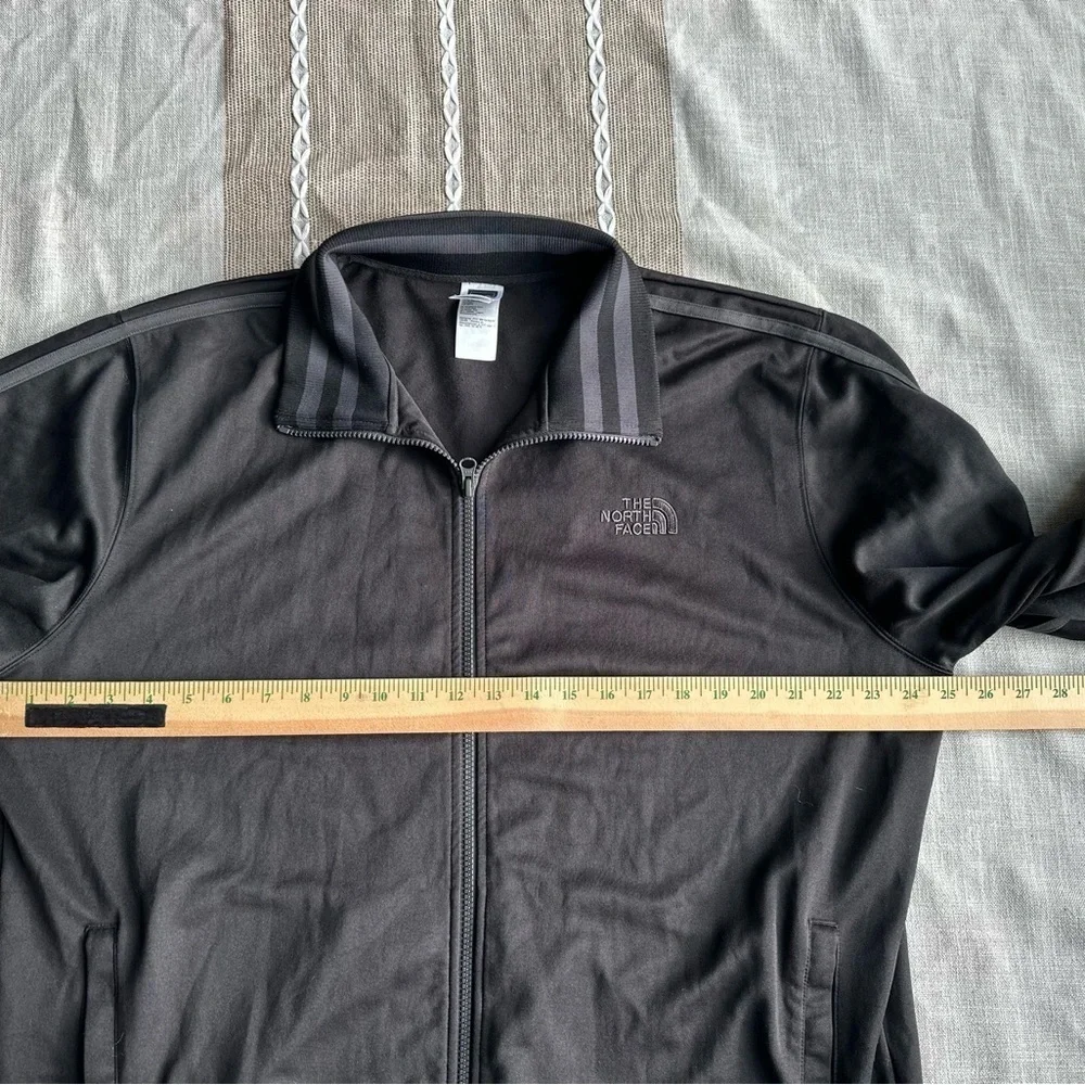 The North Face A5 Series Track Jacket Stripes Black/Gray Full Zip Men's XL